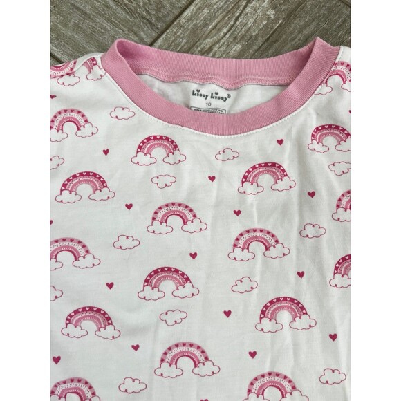 kissy kissy pink rainbow pajamas - Picture 3 of 6